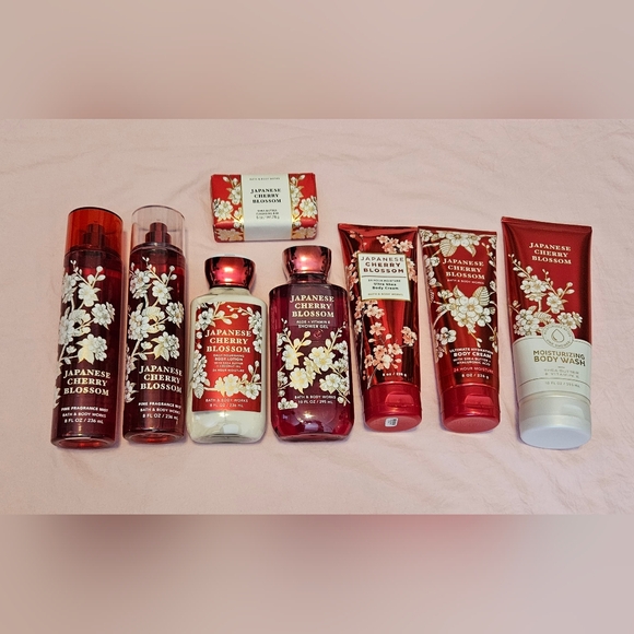 Bath & Body Works Japanese Cherry Blossom Collection - Red...